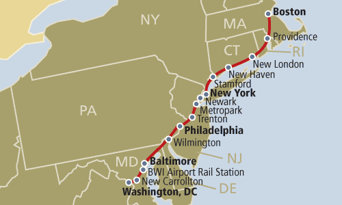 Amtrak Acela Express First Class Report WAS NYC Airliners