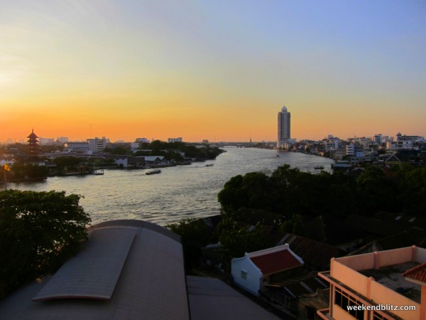 Sunset at River View Guest House Bar