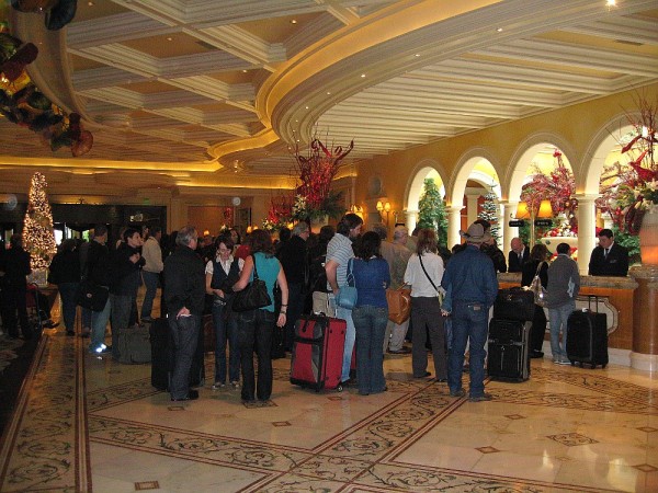 Bellagio Lobby Check-In Area