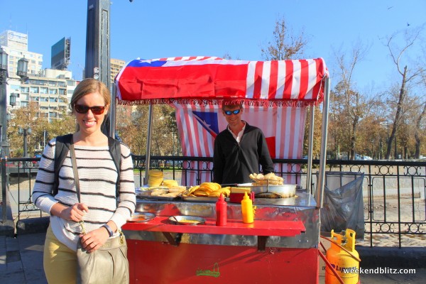 ...some crazed street vendor told us to man his food cart