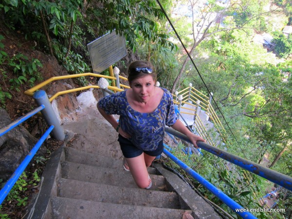 ... My fear of heights just didn't really love the million steps up.
