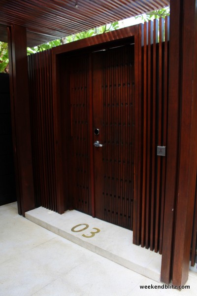 The entrance to our very own villa!
