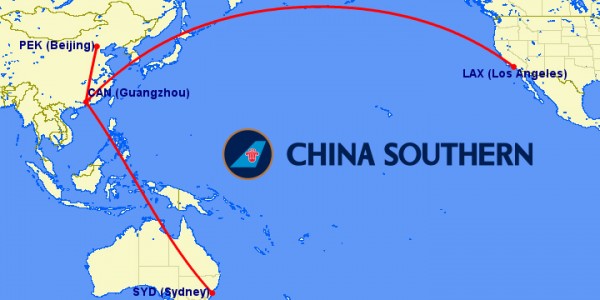 chinasouthern a380 routes