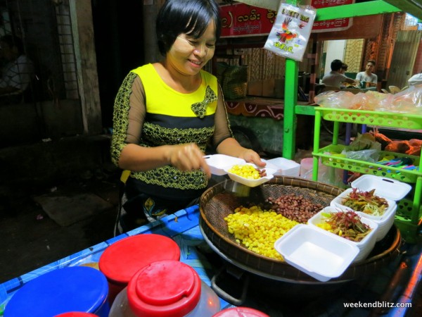 Our favorite street food cart in Yangon