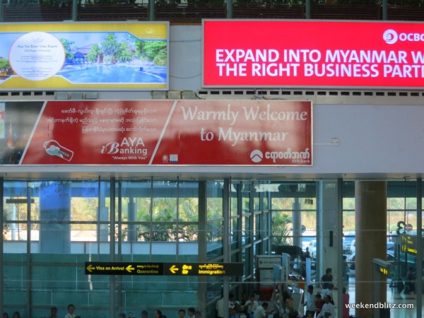 "Warmly Welcome to Myanmar"...I really hope the pun was intended here, this place is HOT