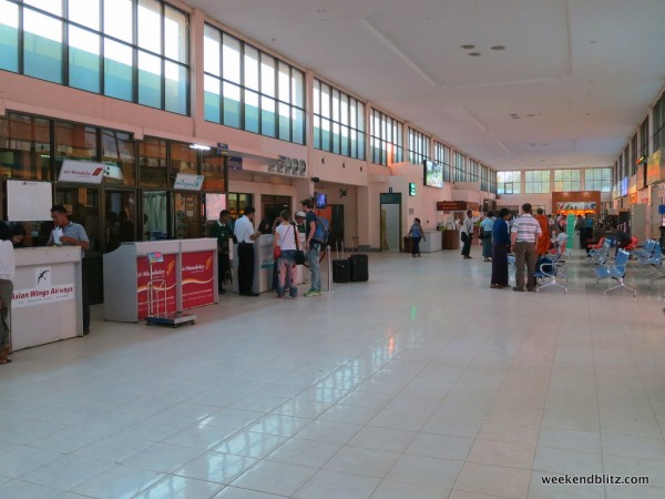 Bagan/Nyaung U airport check-in counters