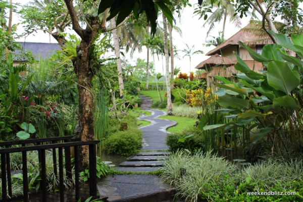 Leading to the villas