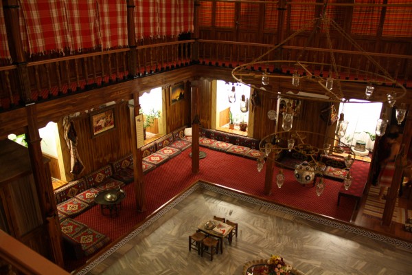 The lobby/chaning area at the Suleymaniye Hammam